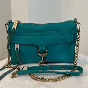 Rebecca Minkoff Mini MAC Convertible Crossbody Bag Teal